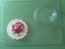 523 Rose Round Pour Box Chocolate Candy Mold